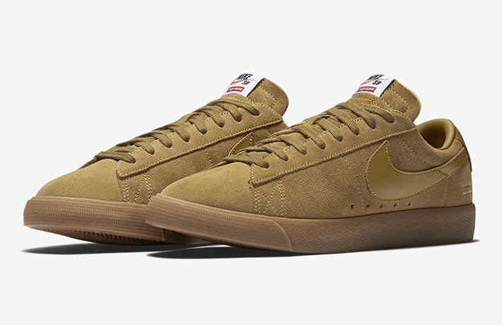 Supreme x Nike Blazer Low GT "Golden Beige"