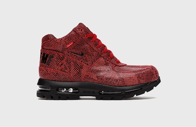 Supreme x Nike Air Max Goadome "Red Snakeskin" Supreme x Nike Air Max Goadome "Red Snakeskin"