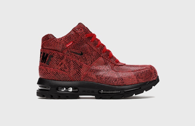 Supreme x Nike Air Max Goadome "Red Snakeskin"