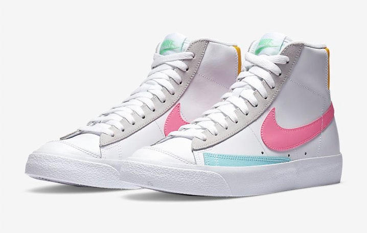 Nike Blazer Mid Vntg '77 (White/Aqua/Pink)