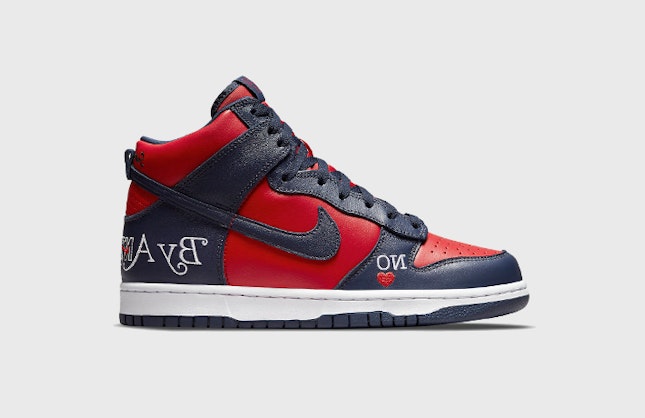 Supreme x Nike SB Dunk High "By Any Means"