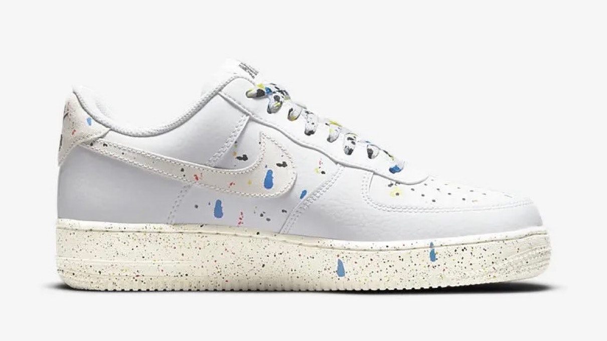 Nike Air Force 1 Low "Paint Splatter" (White)