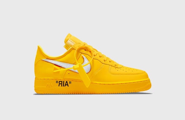 Nike x Off-White Air Force 1 “University Gold”