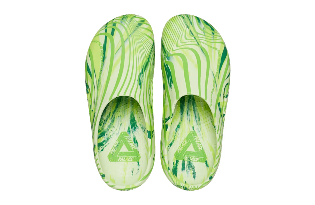 Palace x Crocs Mellow Clogs "Celery"