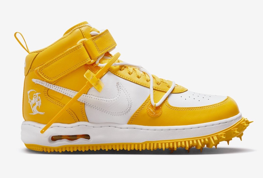 Off-White x Nike Air Force 1 Mid "Varsity Maize"