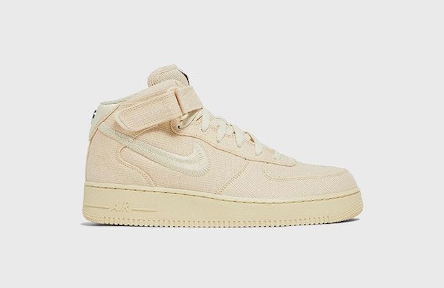 Stüssy x Nike Air Force 1 Mid "Fossil Stone"