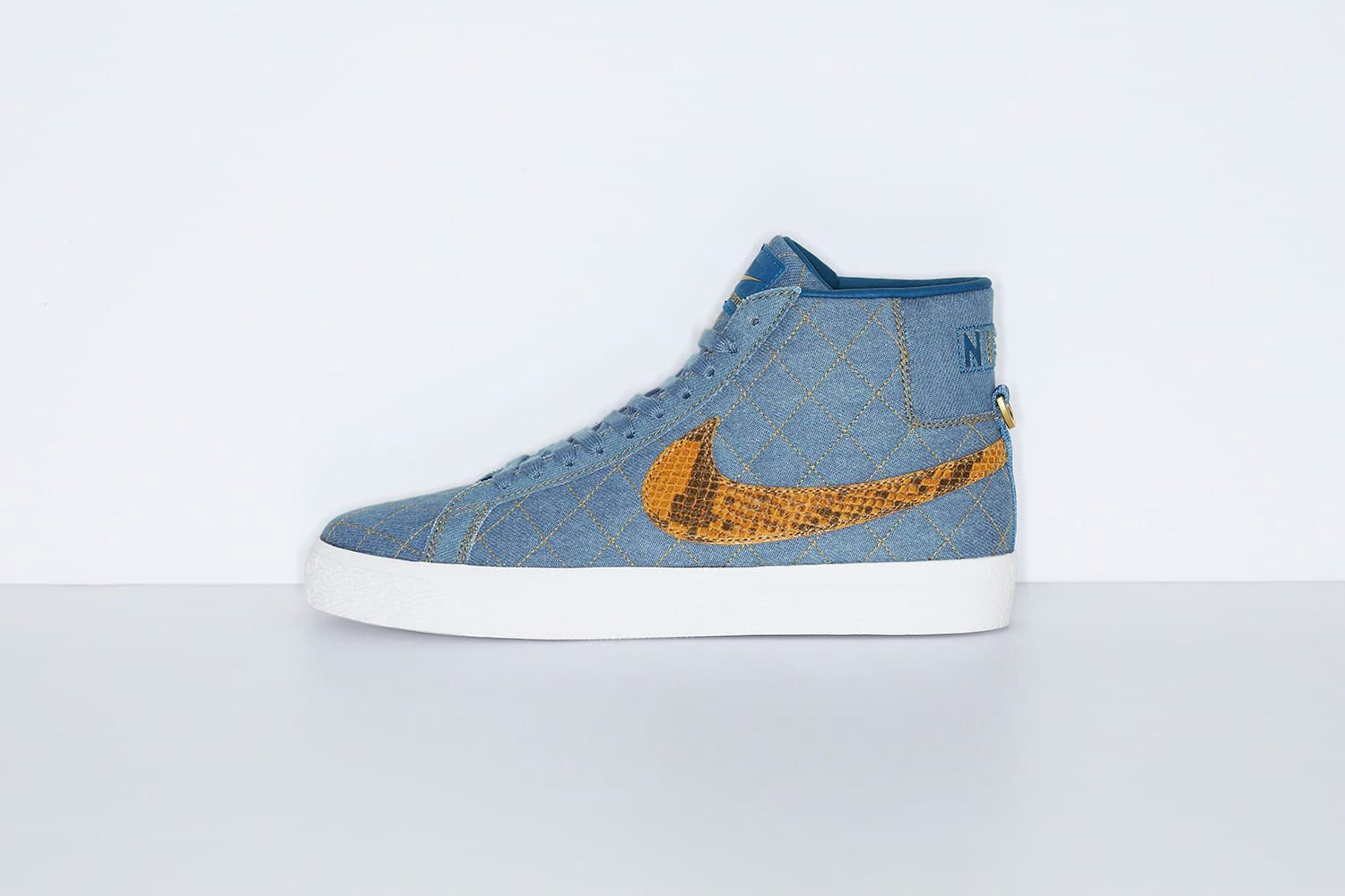 Supreme x Nike SB Blazer Mid "Denim Snakeskin"
