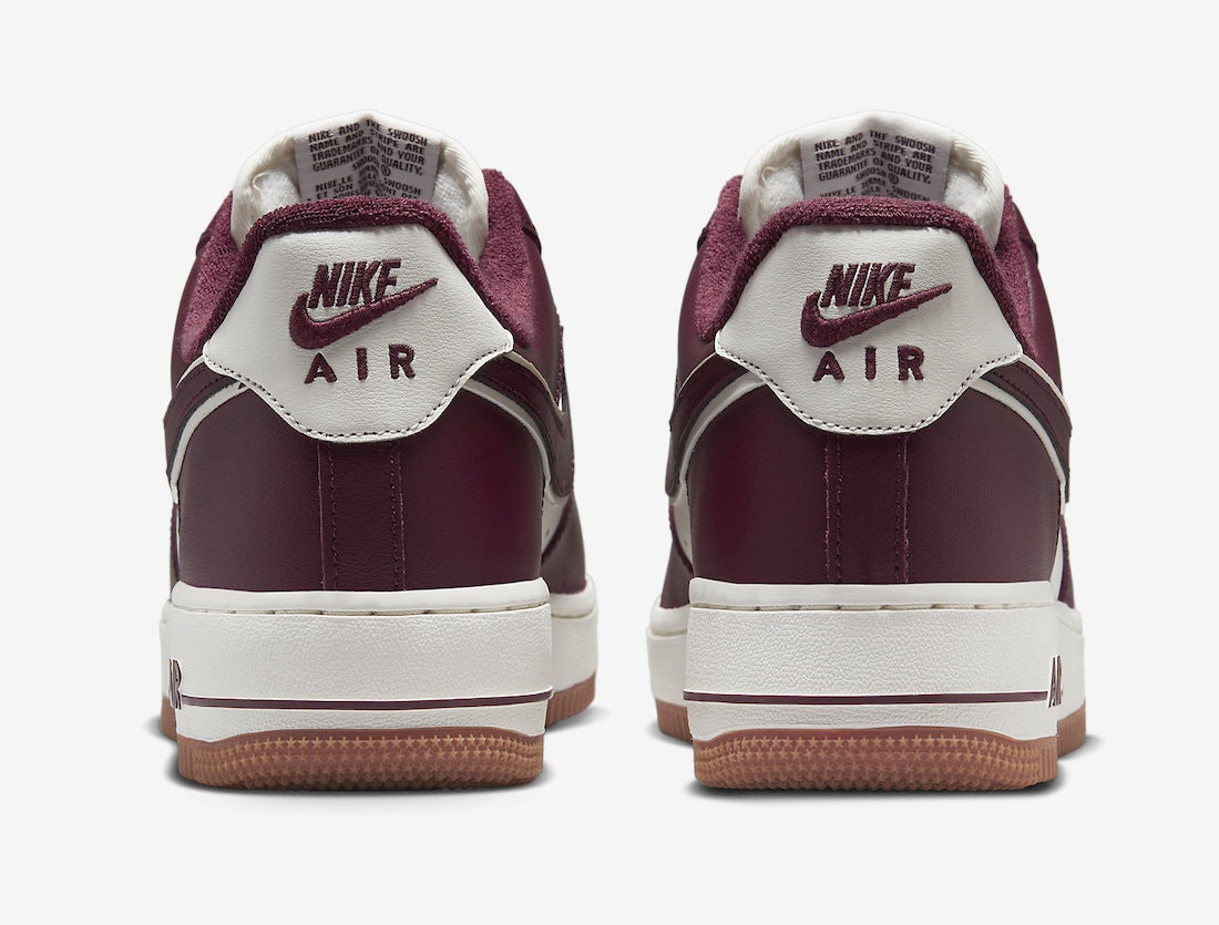 Nike Air Force 1 Low “College Pack” (Bordeaux)