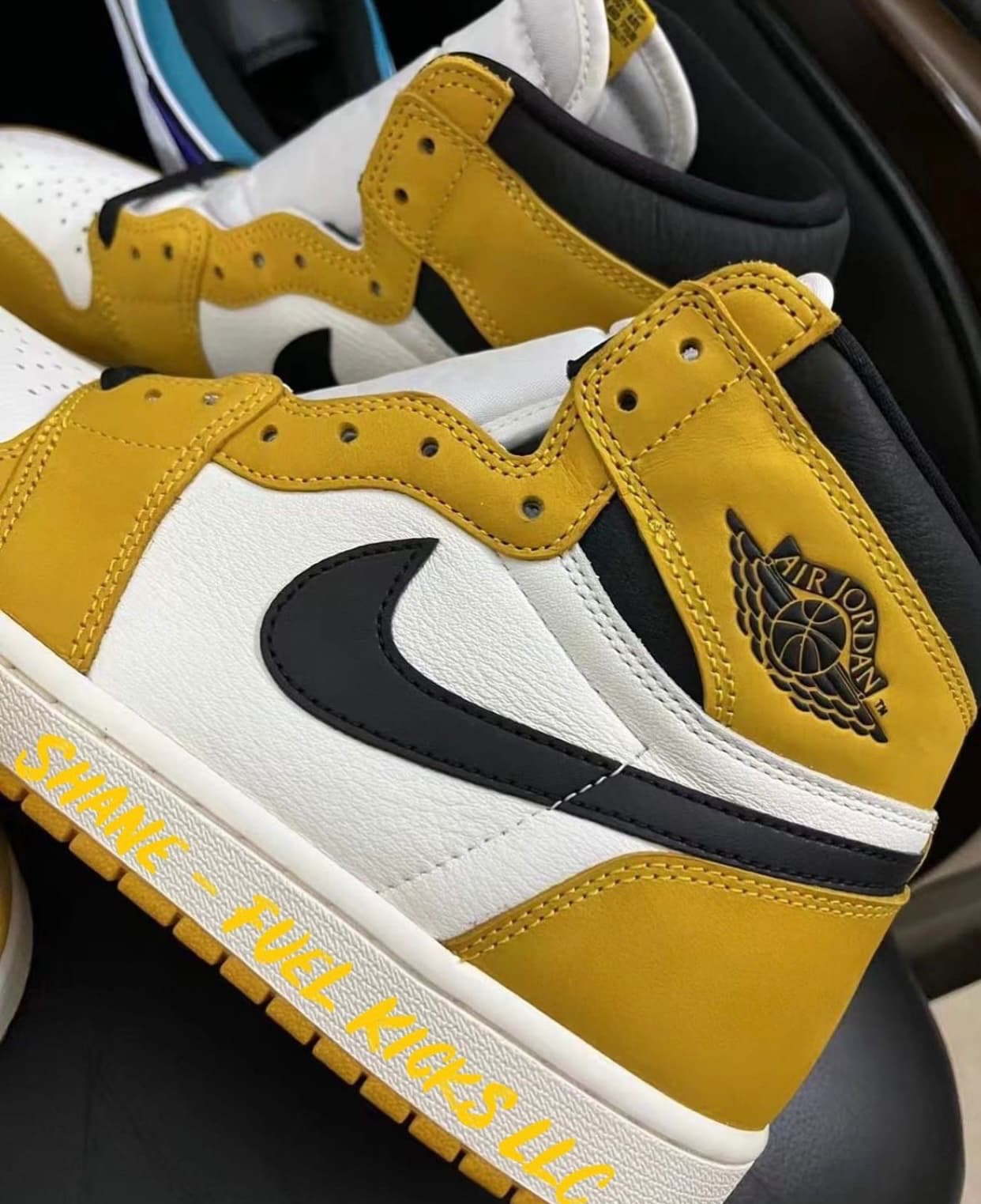 Air Jordan 1 High OG Yellow Ochre HEAT MVMNT