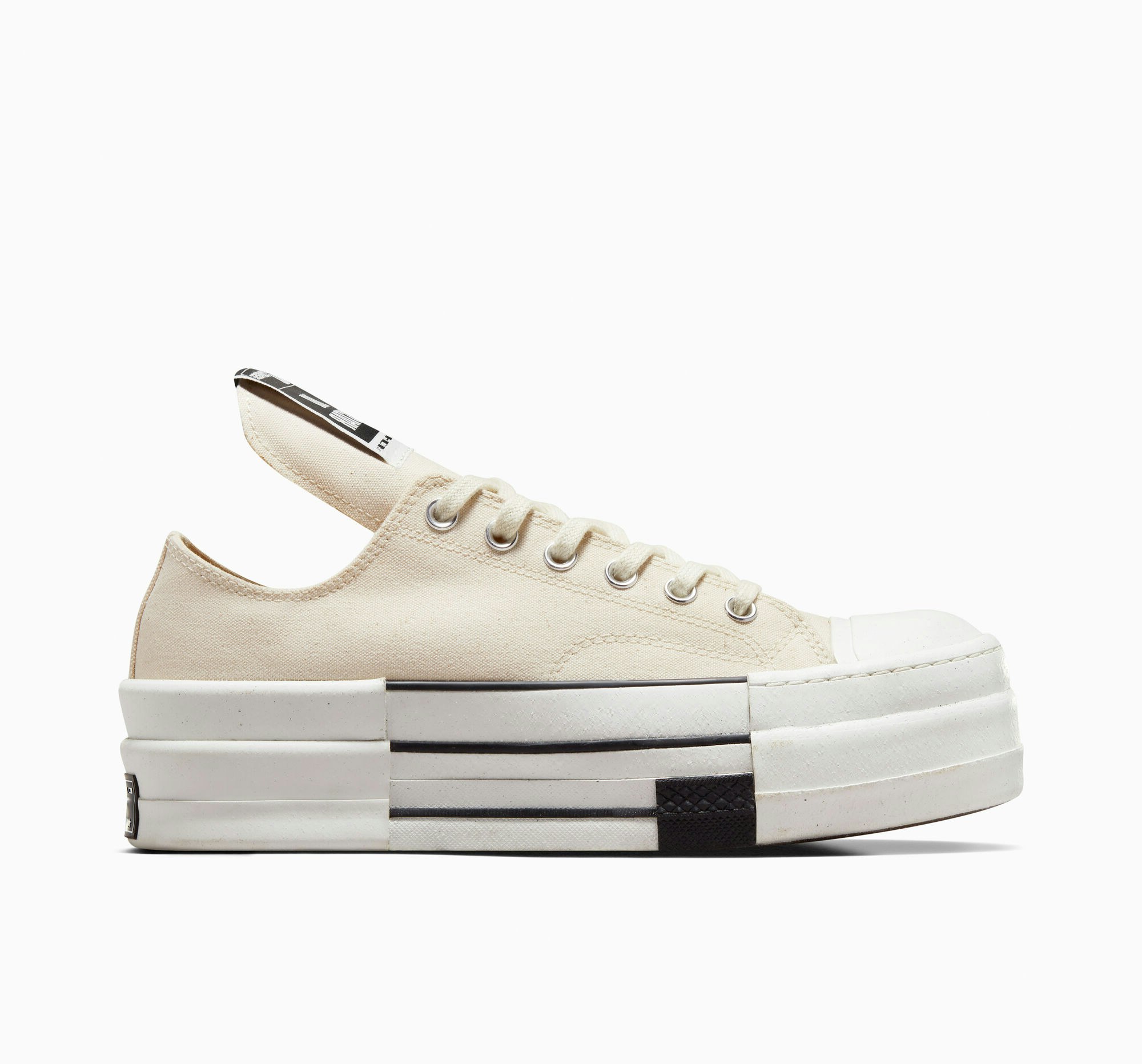 Rick Owens x Converse DBL Chuck 70 Low "DRKSHDW" (Cream)
