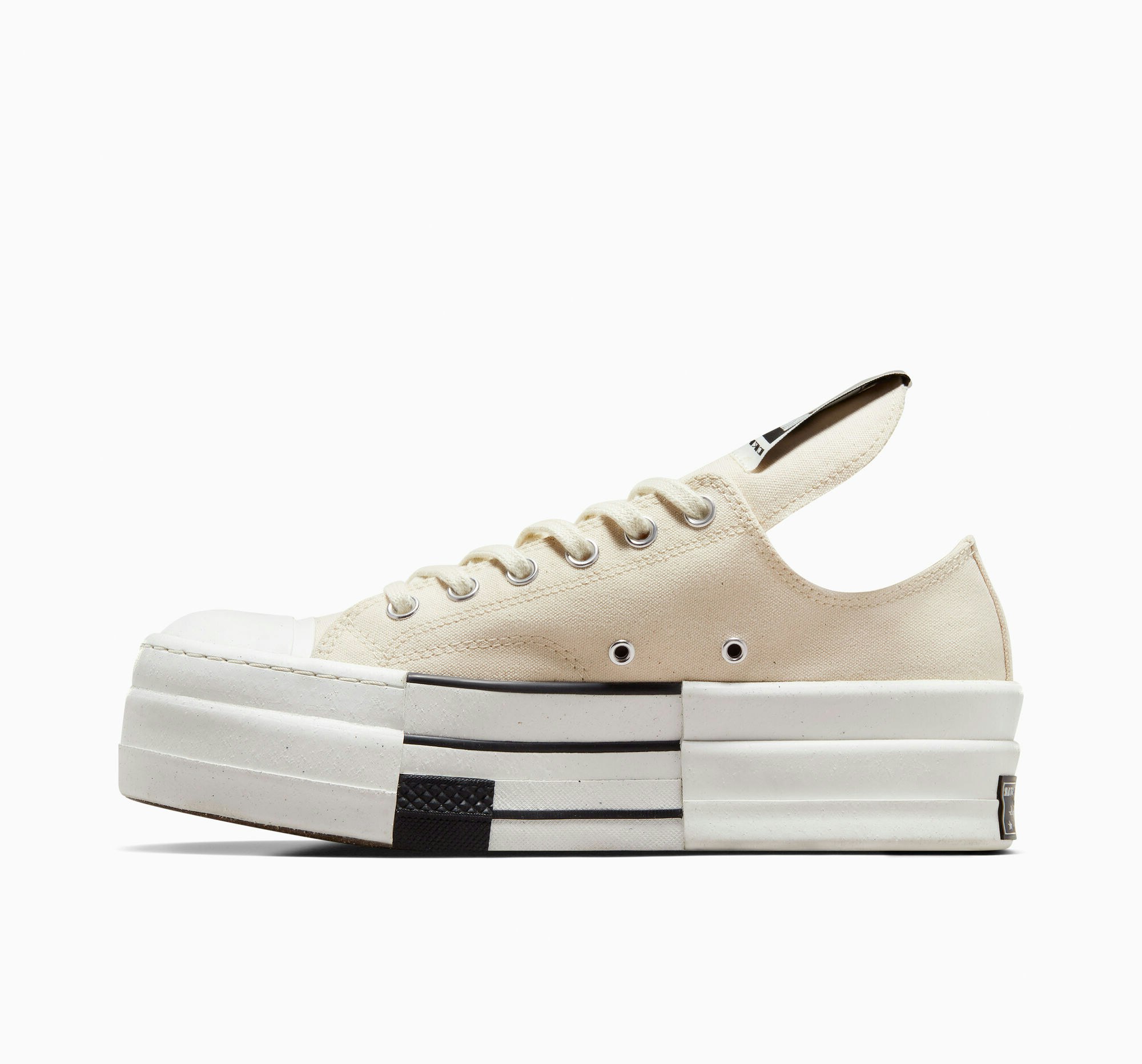 Rick Owens x Converse DBL Chuck 70 Low "DRKSHDW" (Cream)