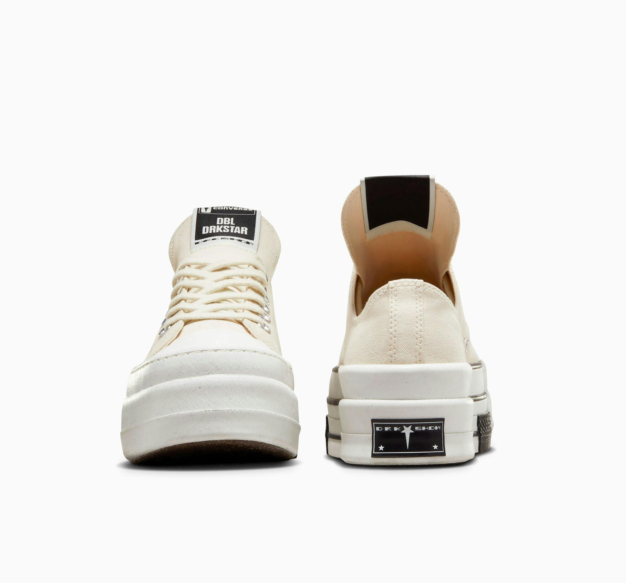 Rick Owens x Converse DBL Chuck 70 Low "DRKSHDW" (Cream)