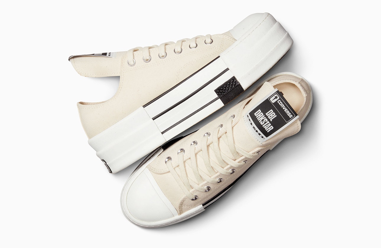Rick Owens x Converse DBL Chuck 70 Low "DRKSHDW" (Cream)