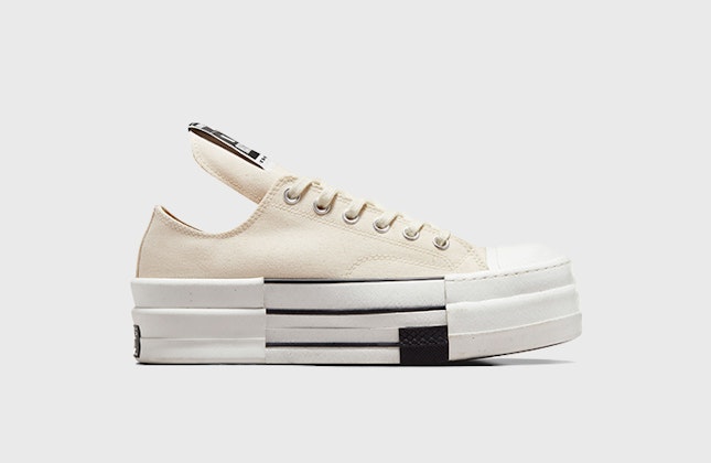 Rick Owens x Converse DBL Chuck 70 Low "DRKSHDW" (Cream) Rick Owens x Converse DBL Chuck 70 Low "DRKSHDW" (Cream)