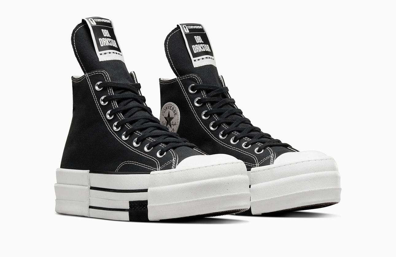 Rick Owens x Converse DBL Chuck 70 Hi "DRKSHDW" (Black)