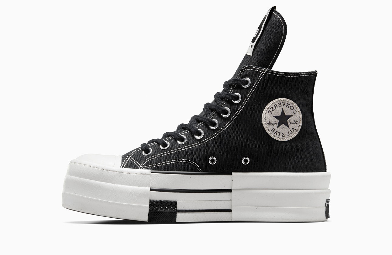 Rick Owens x Converse DBL Chuck 70 Hi "DRKSHDW" (Black)