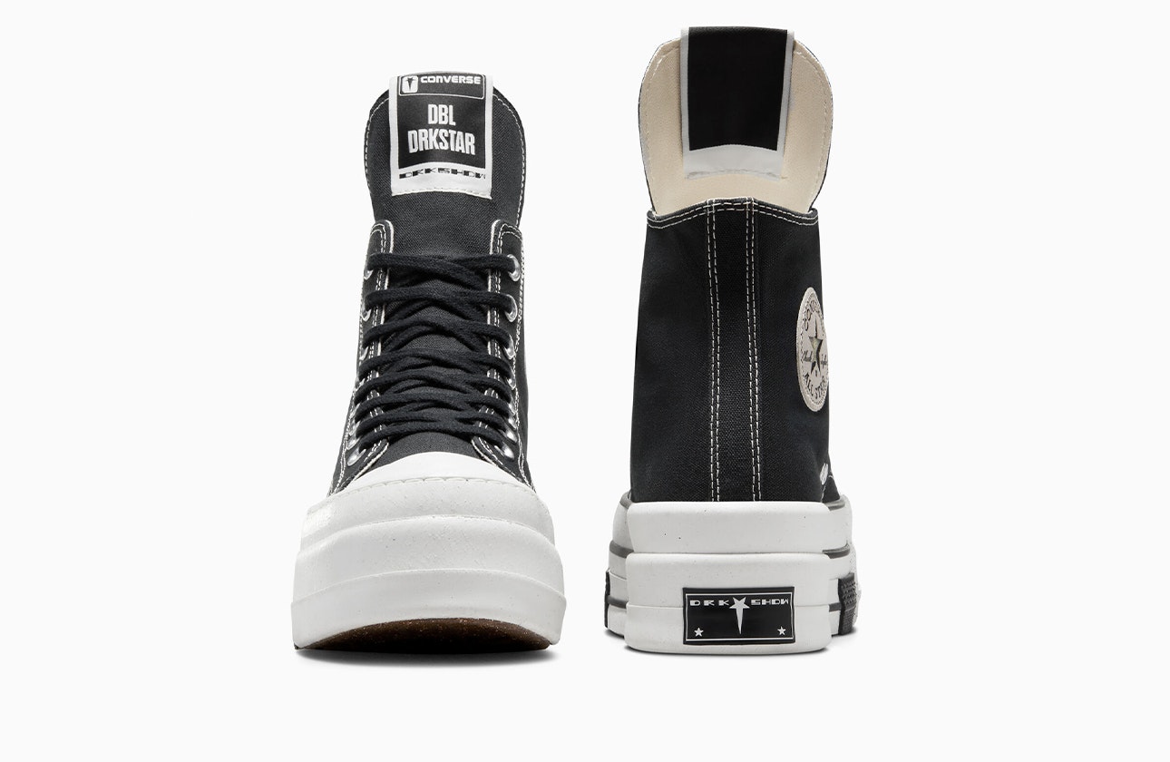 Rick Owens x Converse DBL Chuck 70 Hi "DRKSHDW" (Black)