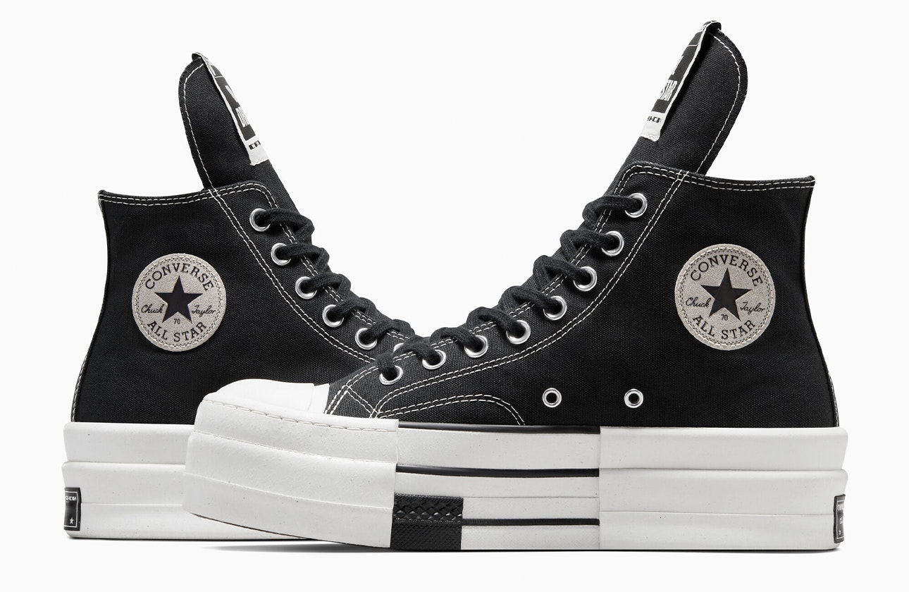 Rick Owens x Converse DBL Chuck 70 Hi "DRKSHDW" (Black)