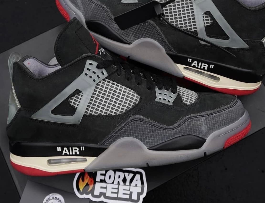 Off-White x Air Jordan 4 "Bred" Sample