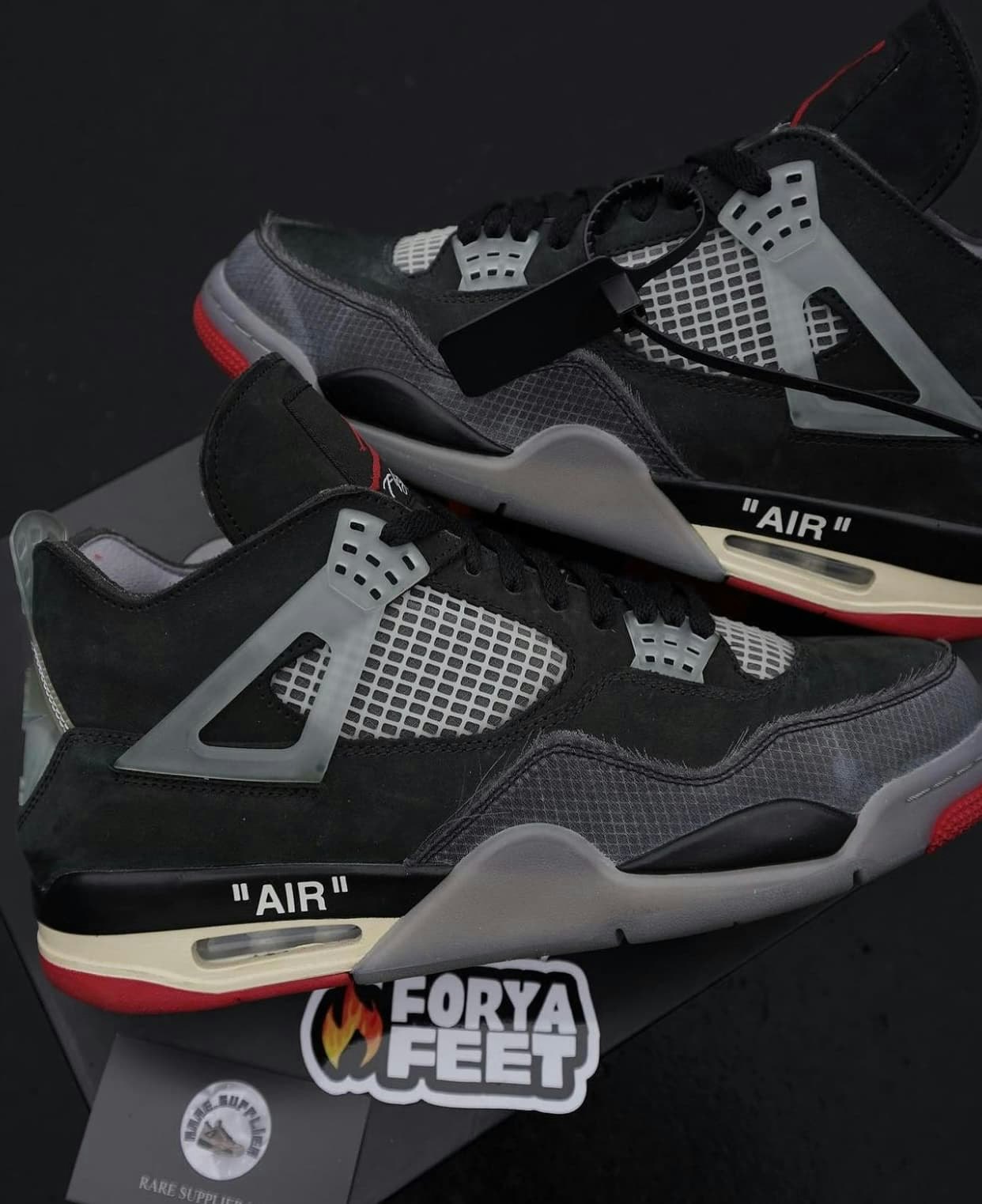 Off-White x Air Jordan 4 "Bred" Sample
