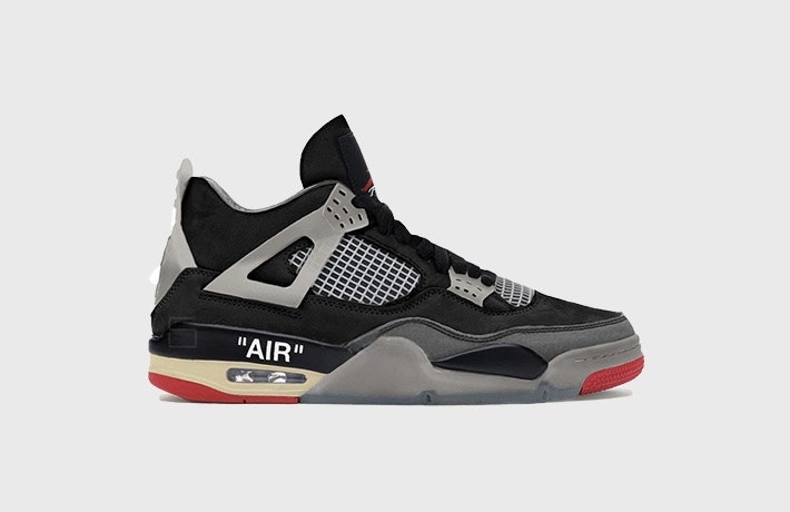 Off-White x Nike Air Jordan 4 "Bred"