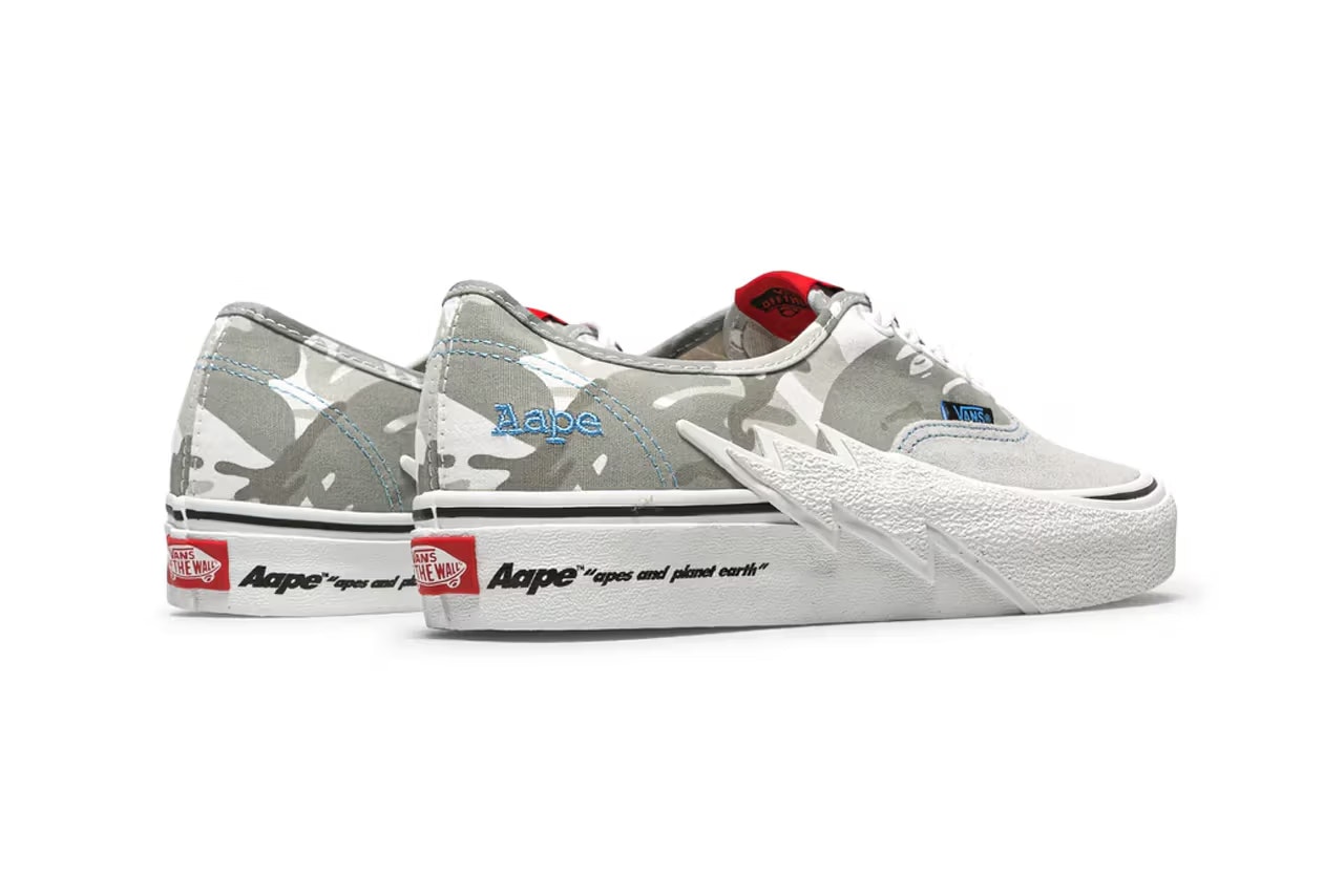 AAPE x Vans Authentic Bolt "Wolf Grey"