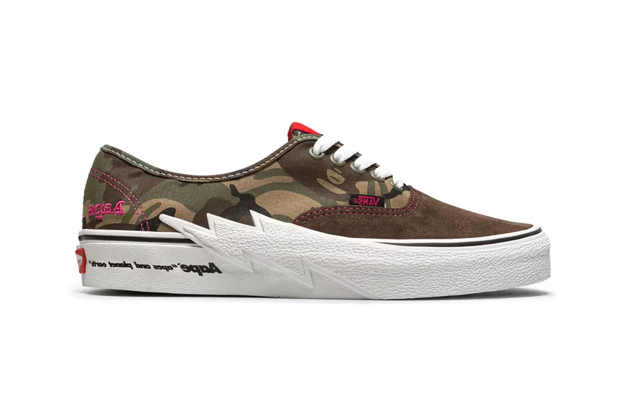 AAPE x Vans Authentic Bolt "Green Camo"