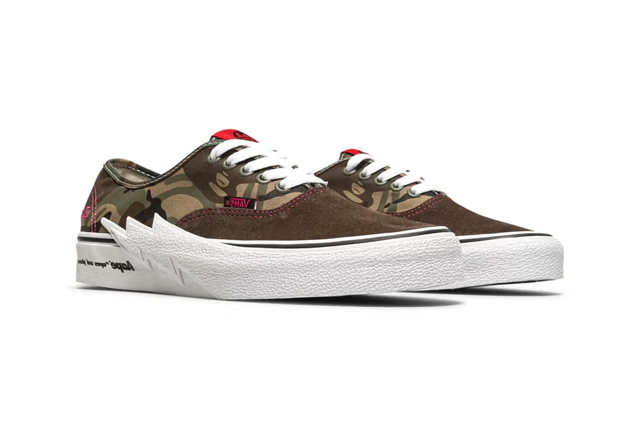 AAPE x Vans Authentic Bolt "Green Camo"