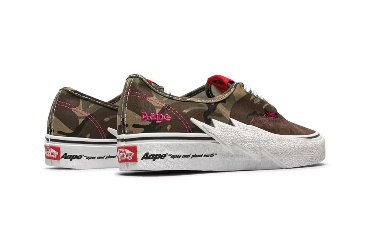 AAPE x Vans Authentic Bolt "Green Camo"