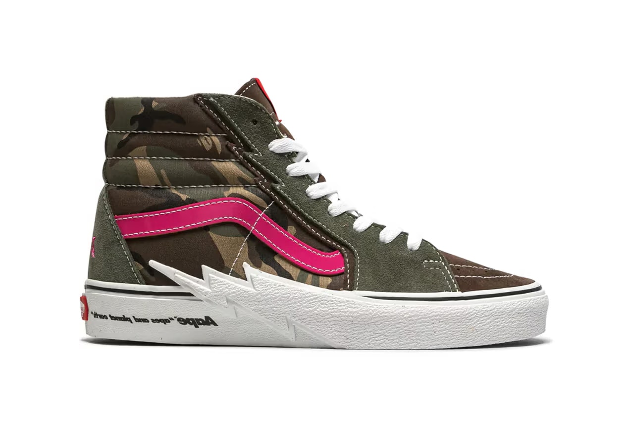 AAPE x Vans Sk8-Hi "Green Camo"