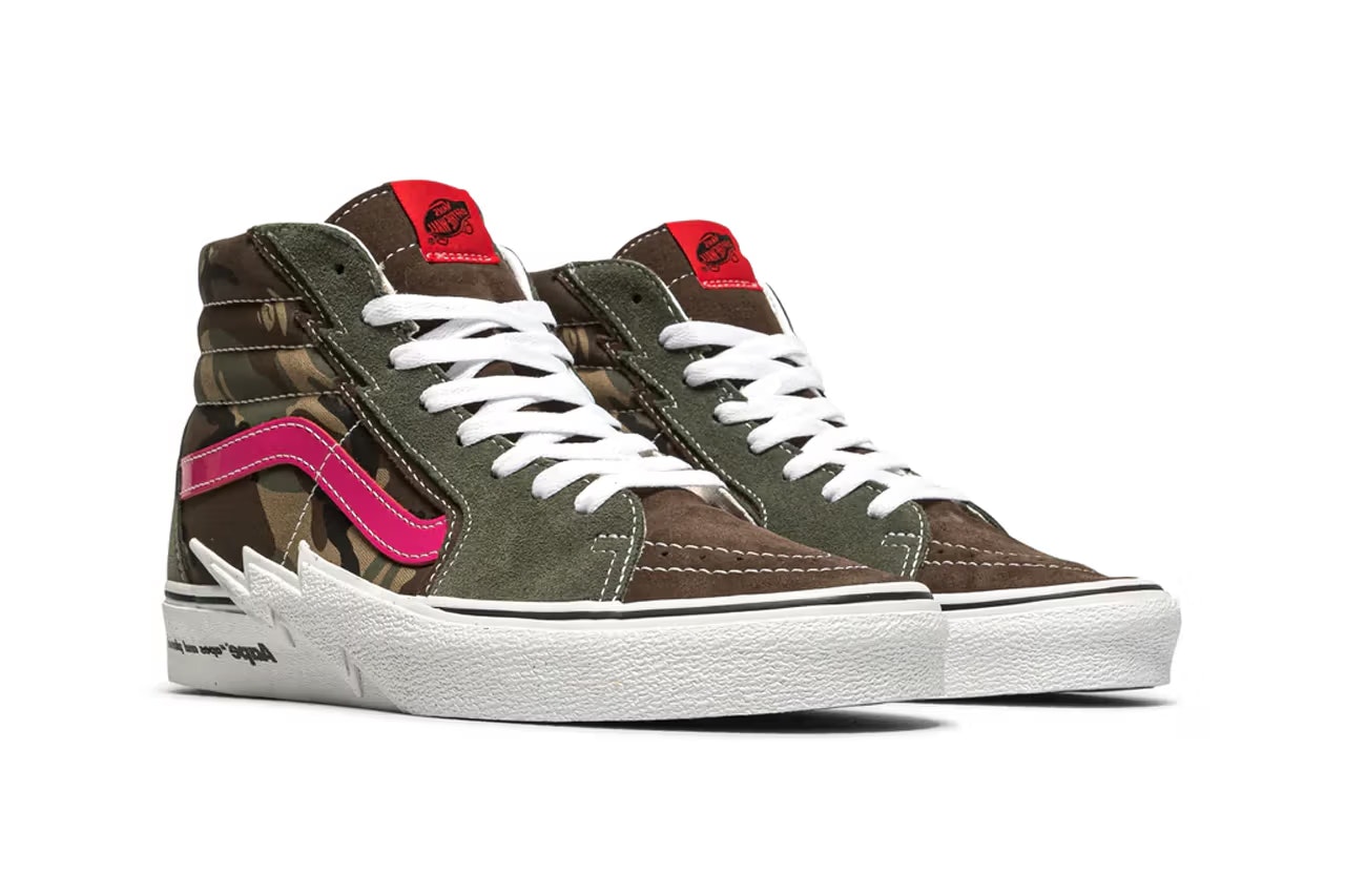 AAPE x Vans Sk8-Hi "Green Camo"