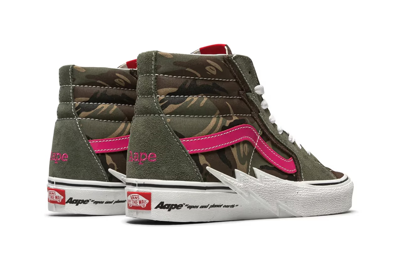 AAPE x Vans Sk8-Hi "Green Camo"
