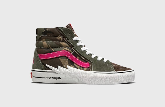 AAPE x Vans Sk8-Hi "Green Camo"