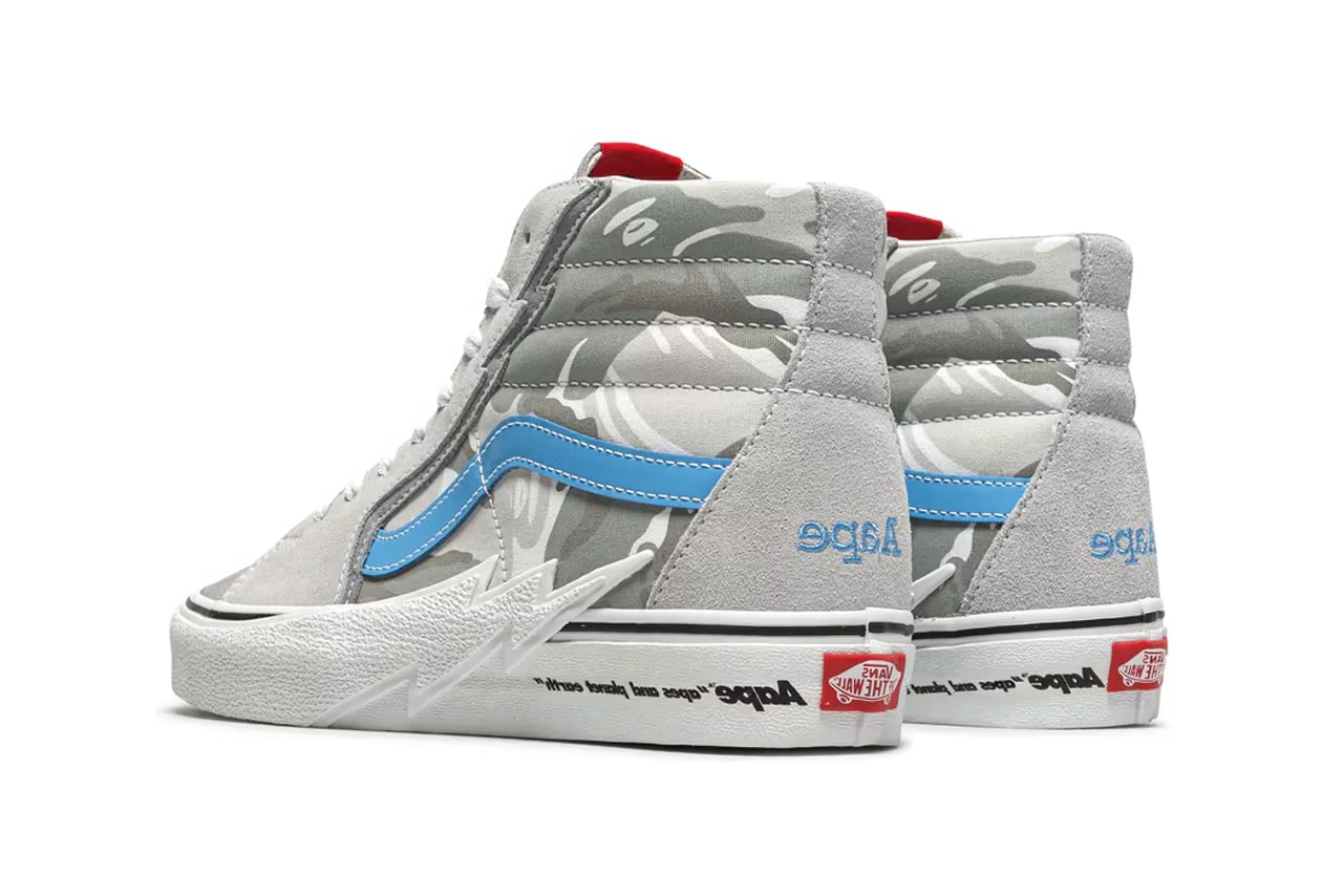 AAPE x Vans Sk8-Hi "Wolf Grey"