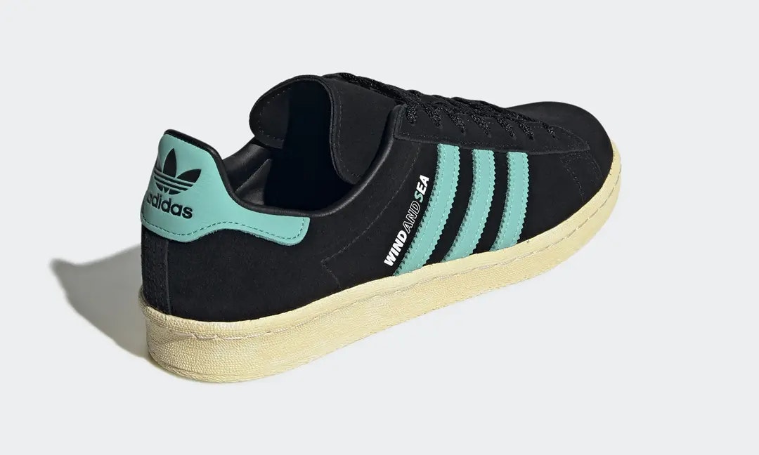 WIND AND SEA x atmos x adidas Campus 80s "Teal"