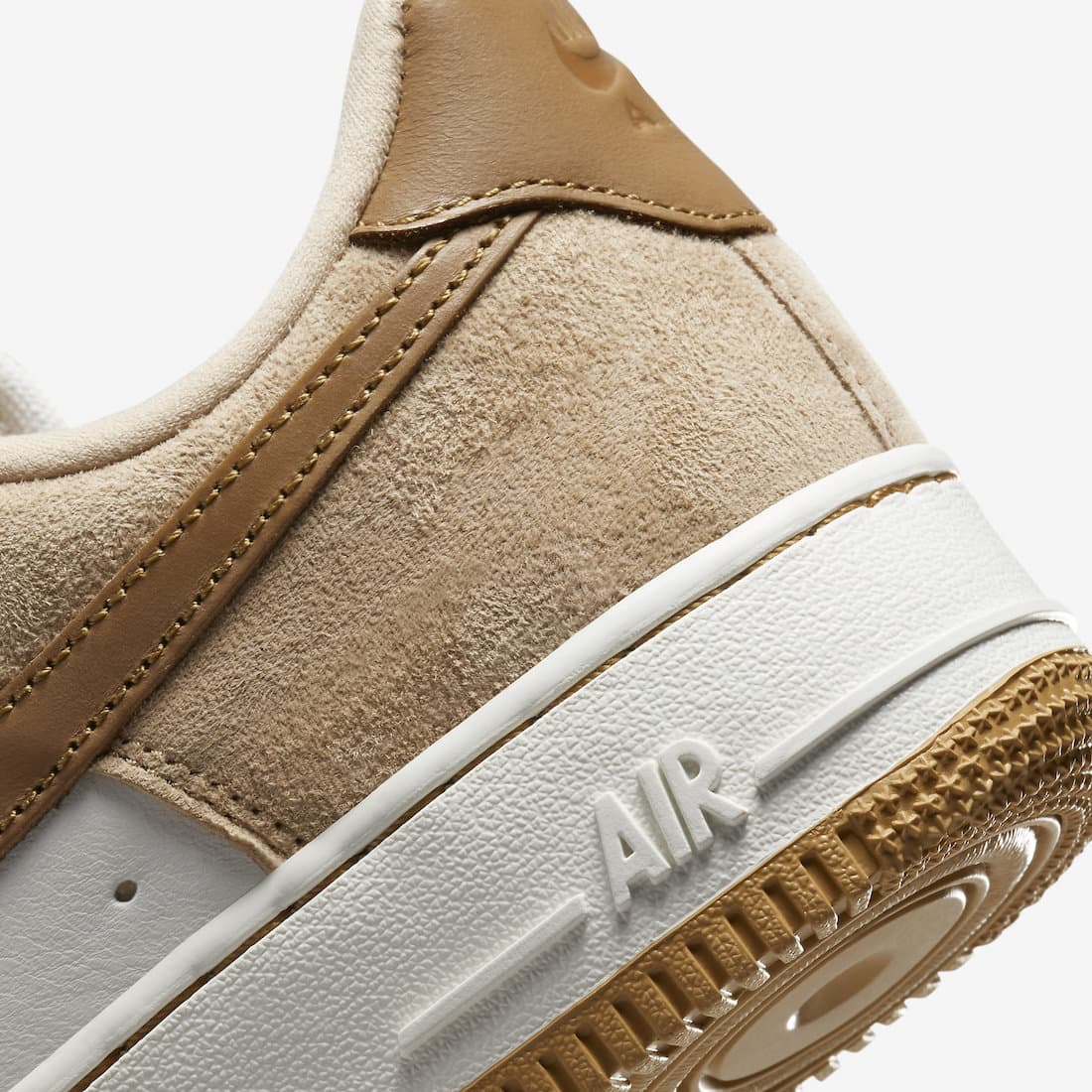 Tan leather air force 1 sales