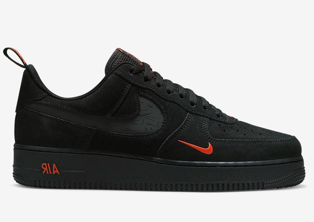 nike air force 1 suede black and white