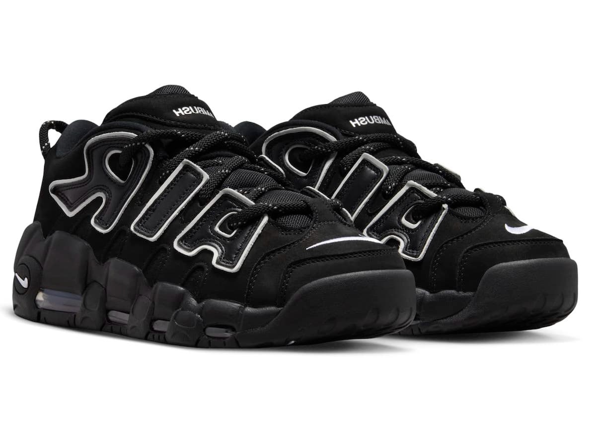 AMBUSH x Nike Air More Uptempo Low "Black/White"