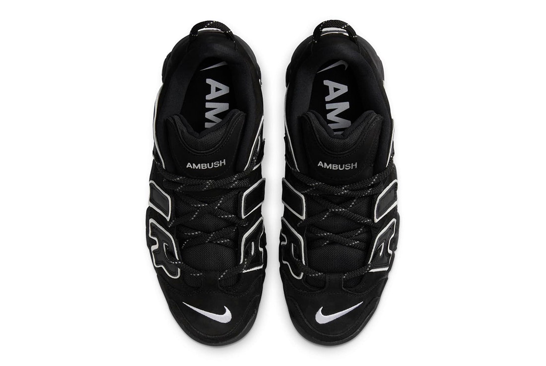 AMBUSH x Nike Air More Uptempo Low "Black/White"