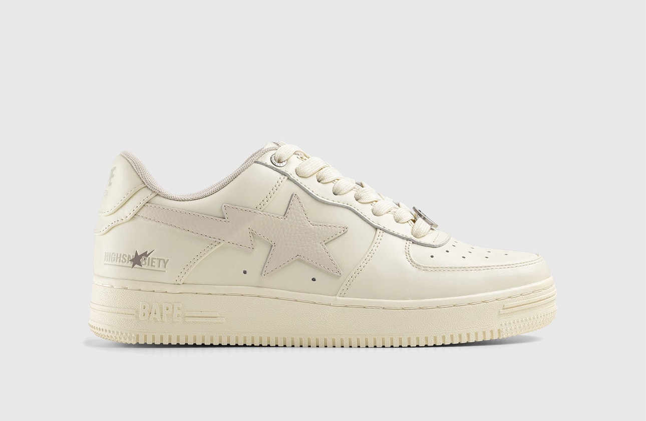 Highsnobiety x BAPE Bape Sta Low "Cream White"