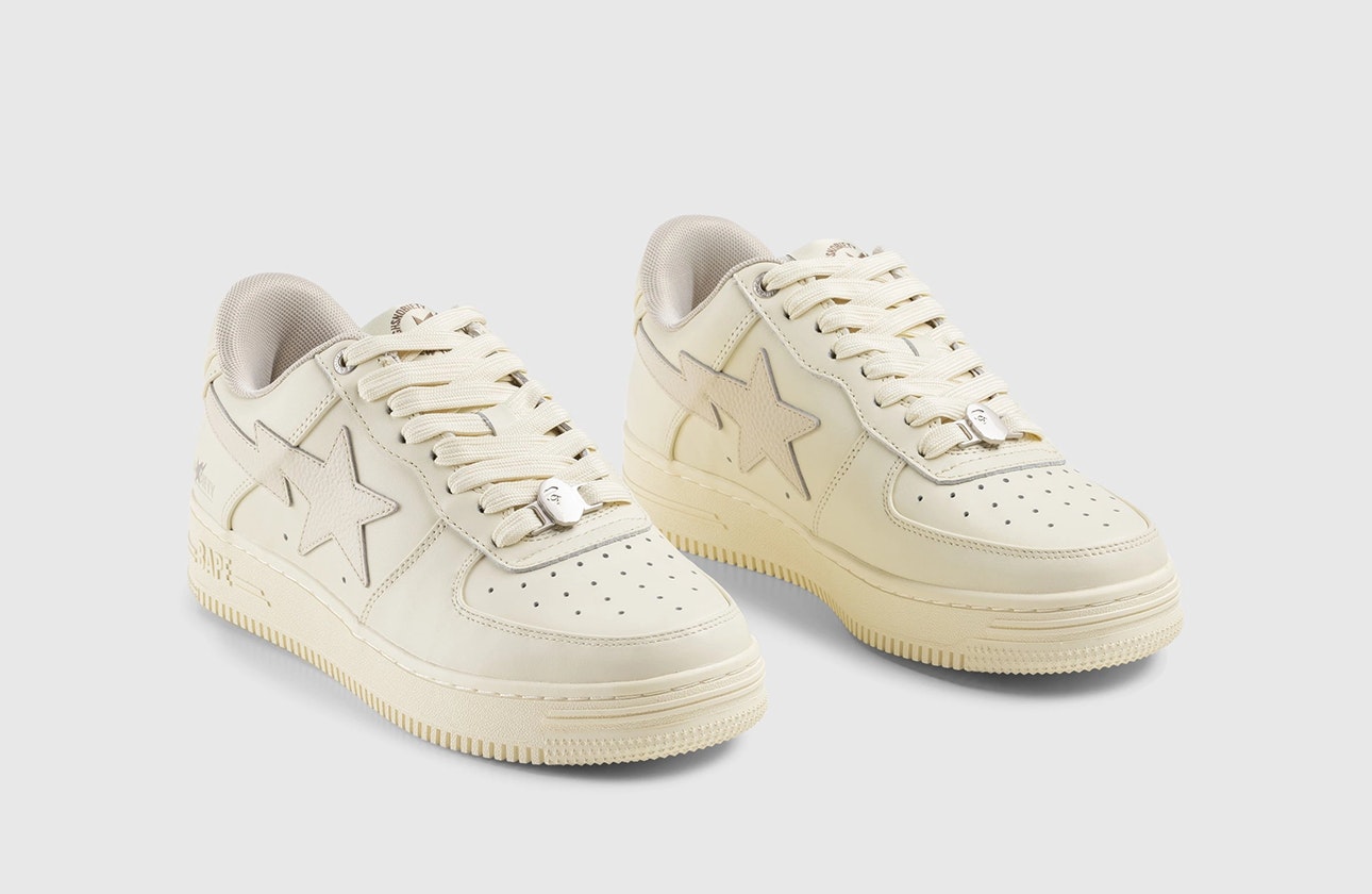 Highsnobiety x BAPE Bape Sta Low "Cream White"
