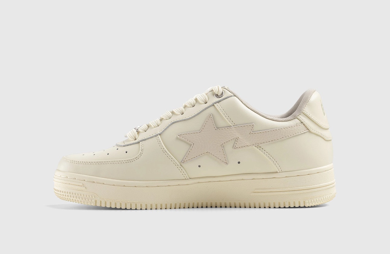 Highsnobiety x BAPE Bape Sta Low "Cream White"