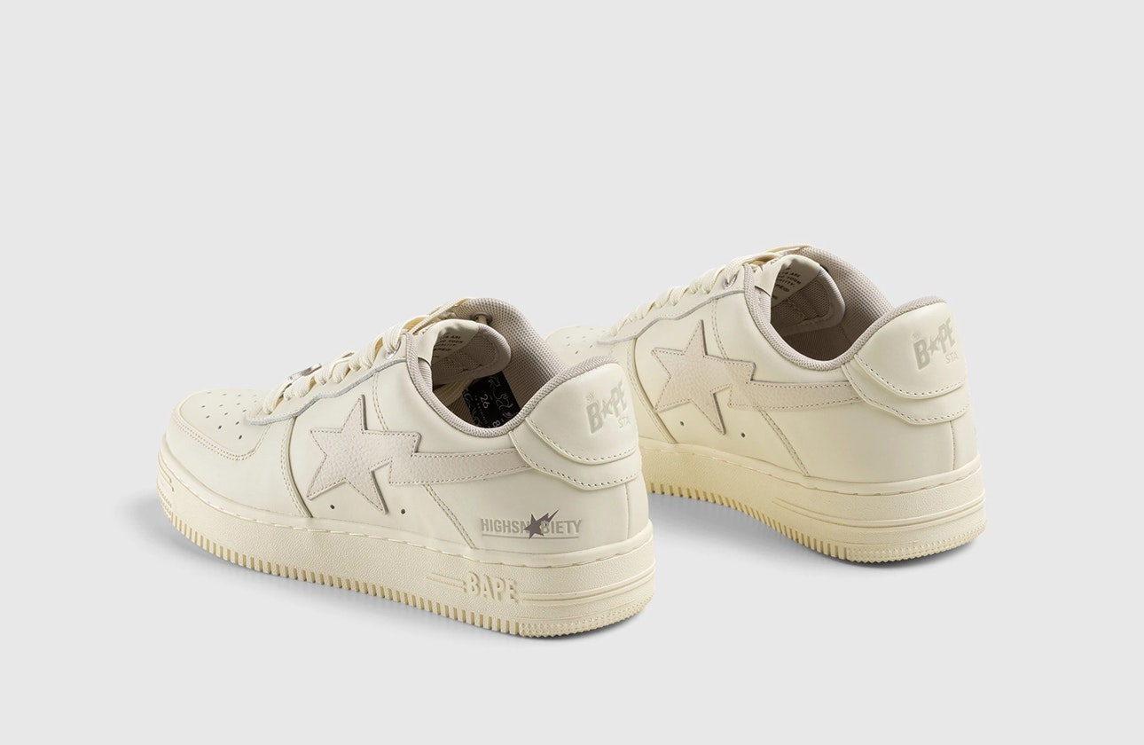 Highsnobiety x BAPE Bape Sta Low "Cream White"