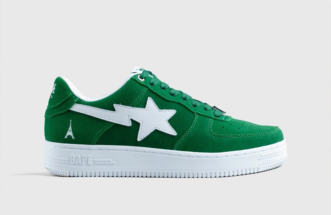 Highsnobiety x BAPE Bape Sta Low "Not In Paris" (Green)