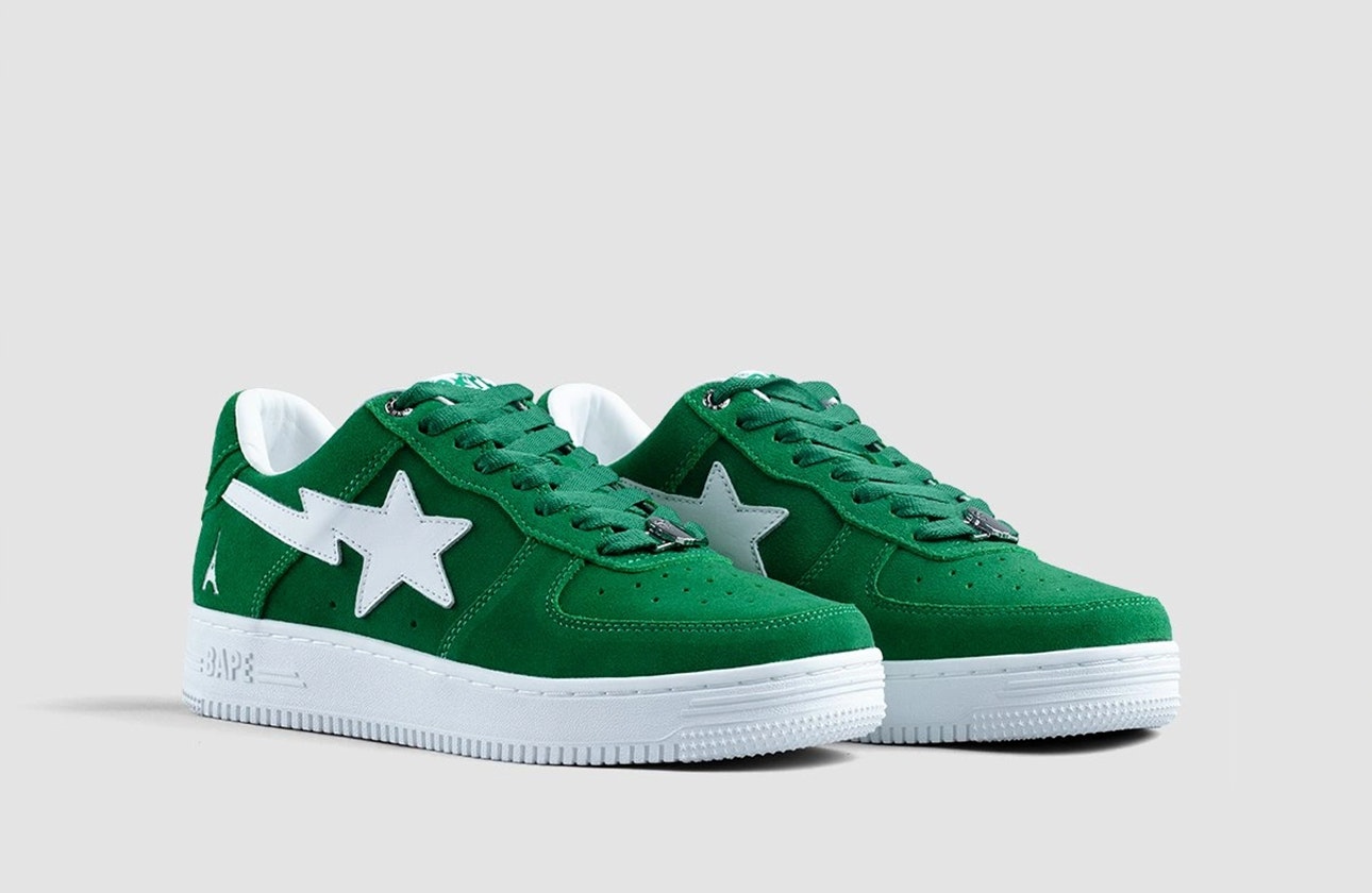 Highsnobiety x BAPE Bape Sta Low "Not In Paris" (Green)