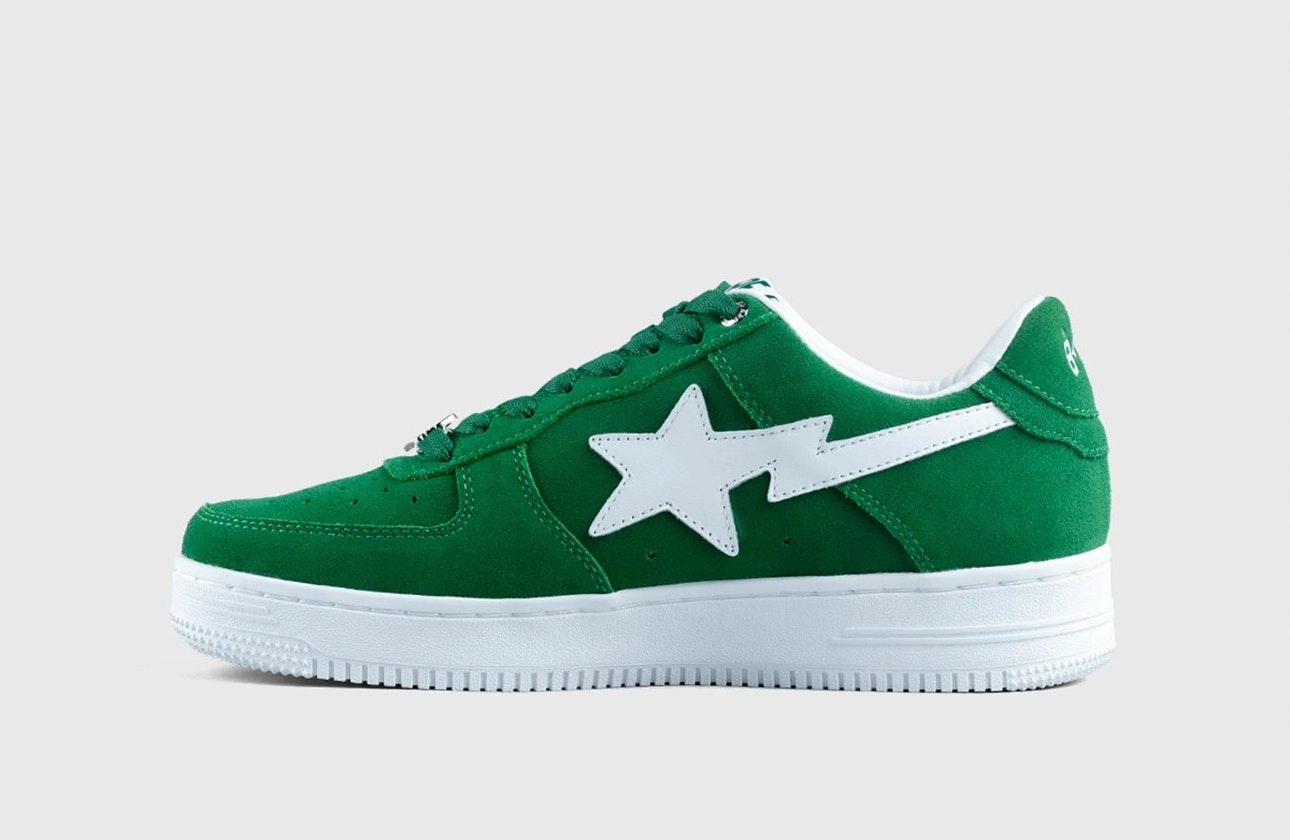 Highsnobiety x BAPE Bape Sta Low "Not In Paris" (Green)