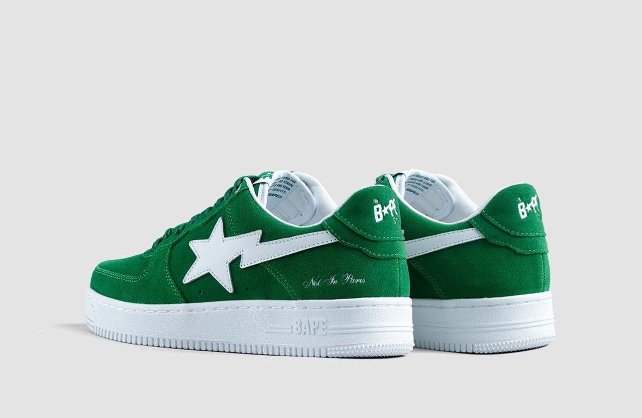 Highsnobiety x BAPE Bape Sta Low "Not In Paris" (Green)