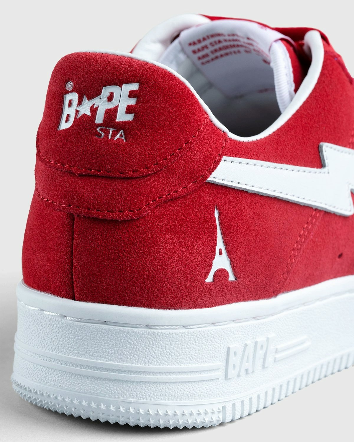 Highsnobiety x BAPE Bape Sta Low "Not In Paris" (Red)