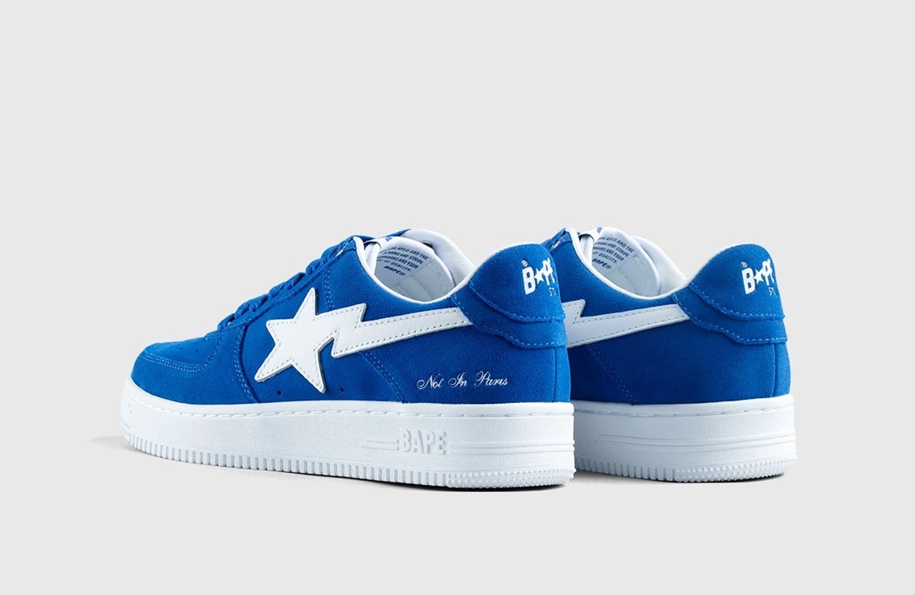 Highsnobiety x BAPE Bape Sta Low "Not In Paris" (Blue)