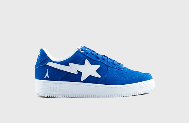 Highsnobiety x BAPE Bape Sta Low "Not In Paris" (Blue) Highsnobiety x BAPE Bape Sta Low "Not In Paris" (Blue)